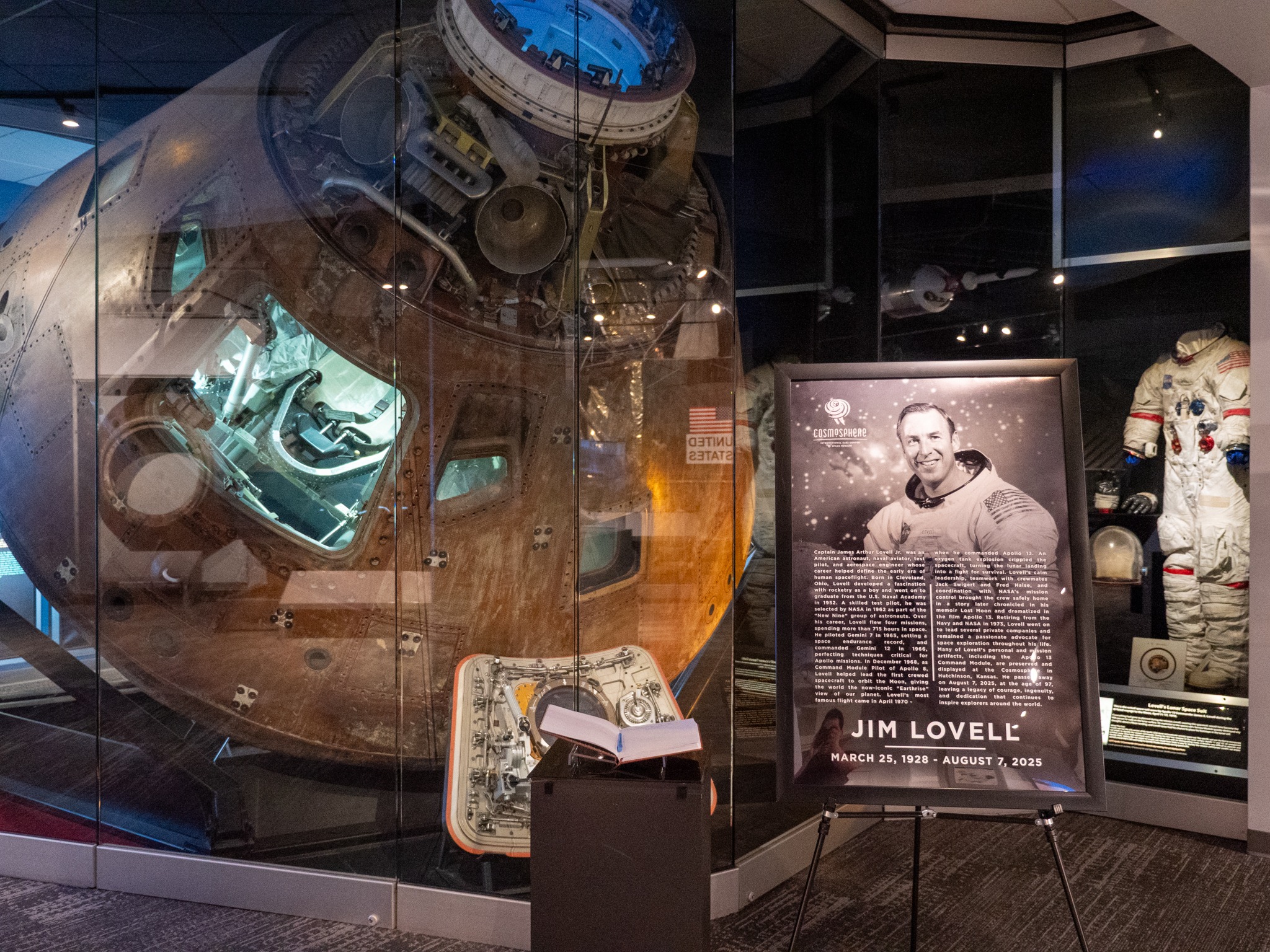 Astronaut Jim Lovell Memorial at the Cosmosphere