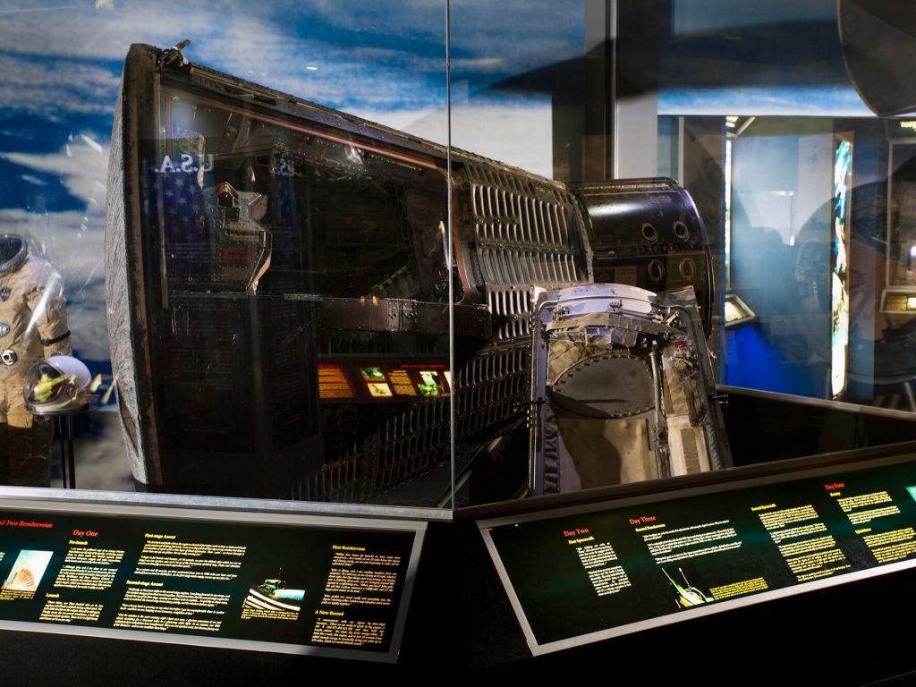 The actual Gemini X capsule launched in 1966.