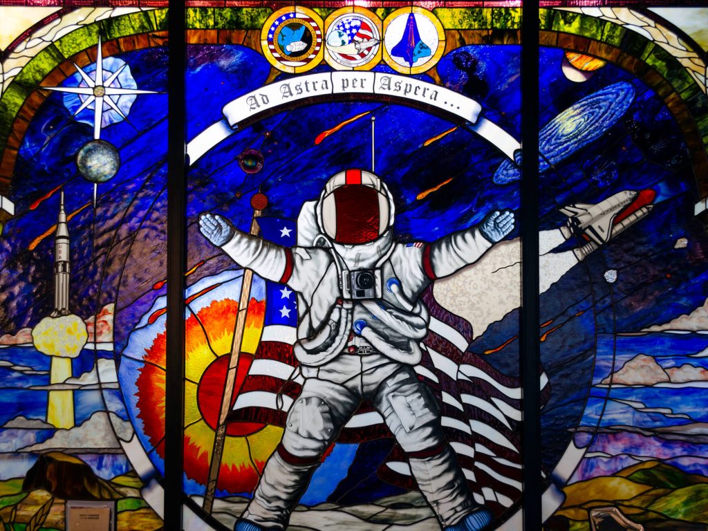 Stained Glass Astronaut Memorial