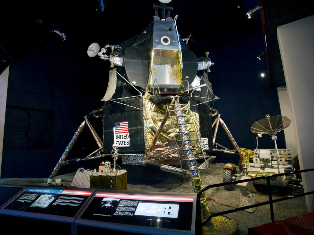 Replica full scale Lunar Module.