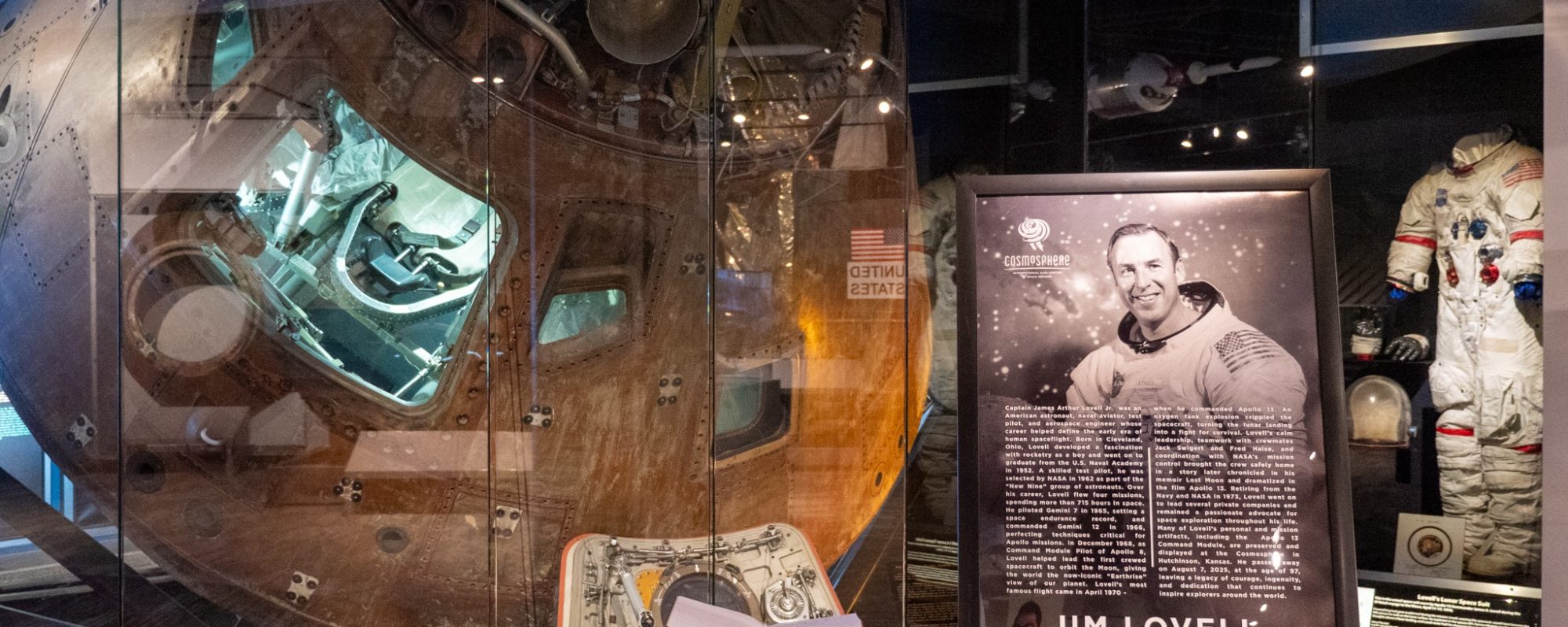 Astronaut Jim Lovell Memorial at the Cosmosphere